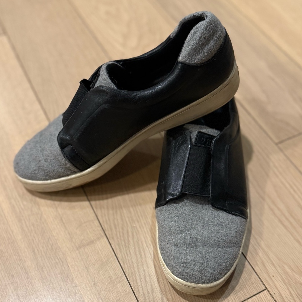 DKNY Black and Gray Women's Sneakers